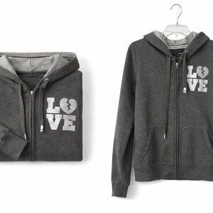 Victoria's Secret Dark Gray LOVE Hoodie